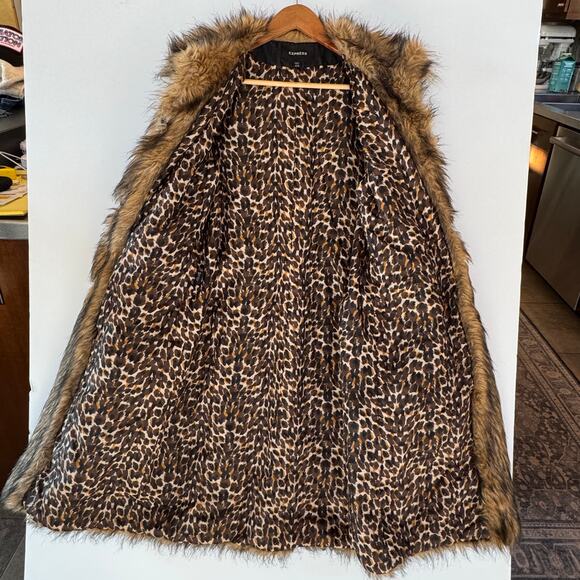 Vintage Express Denim  with Faux Fur Trim Penny Lane jacket - Picture 6 of 12